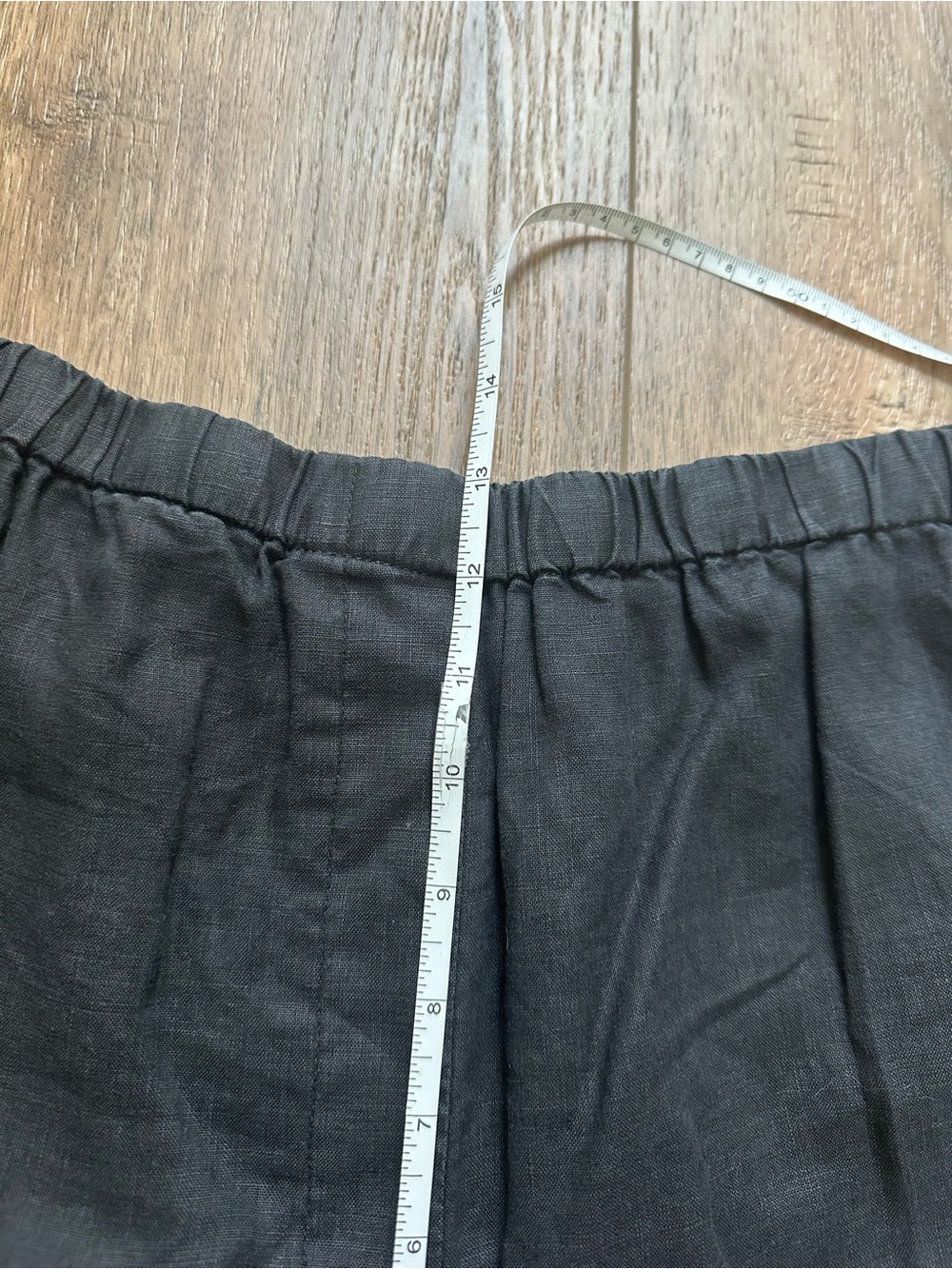 J. Jill Linen Short, Women's, Solid Black, Pockets, Neutral, Classic, Large - Picture 7 of 8